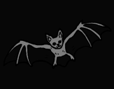 Desenho Morcego a voar pintado por :)