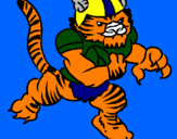 Desenho Jogador tigre pintado por JOÂO