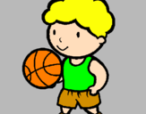 Desenho Jogador de basquete pintado por thigo 