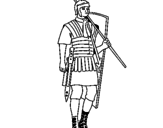 Desenho Soldado romano pintado por helen