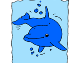 Desenho Golfinho pintado por vitorhugo