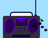 Desenho Radio cassette 2 pintado por august rush