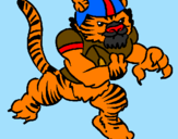 Desenho Jogador tigre pintado por Gustavo