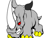 Desenho Rinoceronte II pintado por megatron