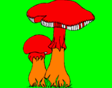 Desenho Cogumelos pintado por luisa