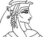 Desenho Faraó pintado por helen