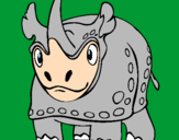 Desenho Rinoceronte pintado por mathias