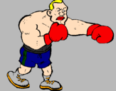 Desenho Boxeador pintado por ana cecilia 