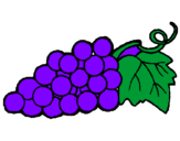 Desenho Uvas pintado por erica
