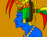 Desenho Chefe da tribo pintado por Emílio