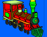 Desenho Comboio pintado por RAUL
