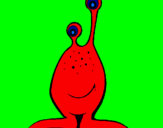 Desenho Mini-extraterrestre pintado por nelson fonseca