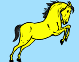 Desenho Cavalo a saltar pintado por lau spirit*