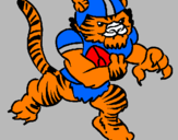 Desenho Jogador tigre pintado por mark michel