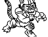 Desenho Jogador tigre pintado por Tigers
