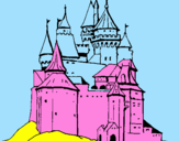 Desenho Castelo medieval pintado por jasmim