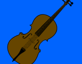 Desenho Violino pintado por carlos