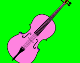 Desenho Violino pintado por jaira