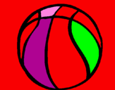 Desenho Bola de basquete pintado por luis   gusavo
