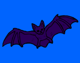 Desenho Morcego a voar pintado por pa