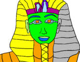 Desenho Tutankamon pintado por leeo