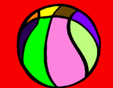 Desenho Bola de basquete pintado por Beatriz