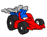 Desenho Carro de Fórmula 1 pintado por matheus