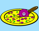 Desenho Pizza pintado por arfjl´pp,ç..r