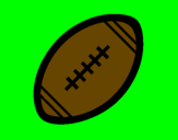 Desenho Bola de futebol americano II pintado por camilly