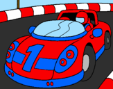 Desenho Carro de corridas pintado por vitor