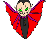 Desenho Vampiro aterrorizador pintado por david