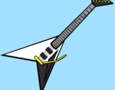 Desenho Guitarra elétrica II pintado por Guitarra Flying V