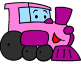 Desenho Comboio pintado por Rebeca guarienti pereia