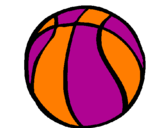 Desenho Bola de basquete pintado por catarina