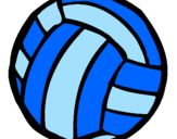 Desenho Bola de voleibol pintado por mayara