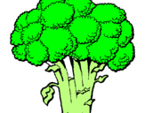 Desenho Brócolos pintado por Rebaca guarienti pereira