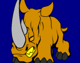 Desenho Rinoceronte II pintado por giovanni