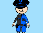 Desenho Agente de polícia pintado por DANIEL