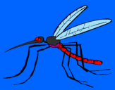 Desenho Mosquito pintado por Entony S. Camargo