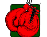 Desenho Luvas de boxe pintado por gabriel      ferrigoli