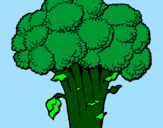 Desenho Brócolos pintado por rafaela