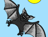 Desenho Morcego cão pintado por Onda