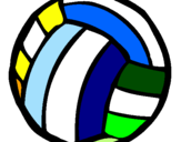 Desenho Bola de voleibol pintado por lipe 100%