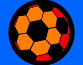 Desenho Bola de futebol III pintado por dudinha