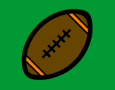 Desenho Bola de futebol americano II pintado por rita faial