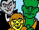 Desenho Personagens Halloween pintado por yio Purtogal