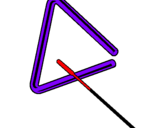 Desenho Triângulo pintado por poliana