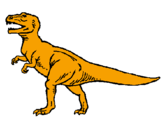 Desenho Tiranossaurus Rex pintado por Dinossauros