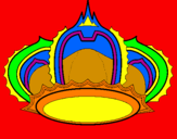 Desenho Corona pintado por caio