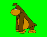 Desenho Macaco aborrecido pintado por Danyy